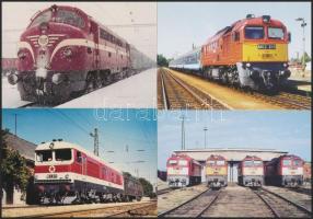 56 db MODERN használatlan motívumlap; vonatok / 56 modern unused motive cards; trains