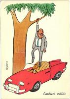 18 db MODERN humoros grafikai lap, vegyes minőség / 18 modern humorous graphic postcards, mixed qual...