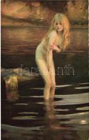 10 db RÉGI motívumlap, vegyes minőség; hölgyek, művész / 10 old motive cards, mixed quality; lady, a...