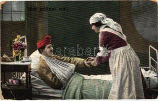 10 db RÉGI motívumlap, vegyes minőség; romantikus katonai / 10 old motive cards, mixed quality; romantic military