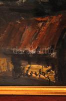 Komlós István (?-?) Balaton felvidék. Olaj, papír, jelzett, üvegezett keretben, 30×40 cm