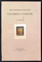 1972 Helmer Fogedgaard og Johnny Kohler: Exlibris i farver. 15. samling. Privattryk. Sorszámozott:100/100. 10db ex libris, metszet, egy része jelzett, 19x13cm / Ex libris, engraving, 10pz
