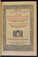 Vizsolyi Biblia 1590 I-II. Hasonmás kiadás, kísérőfüzettel. Bp., 1981, Helikon. Díszes, dombornyomot...