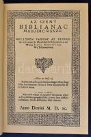 Vizsolyi Biblia 1590 I-II. Hasonmás kiadás, kísérőfüzettel. Bp., 1981, Helikon. Díszes, dombornyomot...