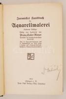 Jaennickes Handbuch der Aquarellmalerei. Esslingen, 1913. Félbőr kötésben. Színskálával és sok illus...