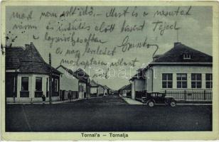 Tornalja, Tornala; Jubileumi iskola / Jubilejna skol / school, automobile (EK)