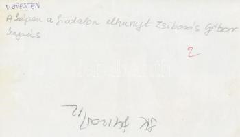 Pályára lépés az újpesti stadionban, a játékosok közt a fiatalon elhunyt Zsiborás Gábor (1957-1993),...