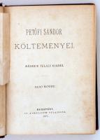 Petőfi Sándor összes költeményei I-IV. Bp. 1877, Athenaeum. Aranyozott, metszett vászonkötésben, ara...