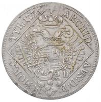 1735NB 1/4 Tallér Ag "III. Károly" XIX. századi nürnbergi utánveret (6,61g) T:2- ph. lyukt...