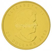 Kanada 2012. 20$ Au II. Erzsébet (15,61g/0.999) T:2 Canada 2012. 20 Dollars Au Elizabeth II (15,61g/0.999) C:XF