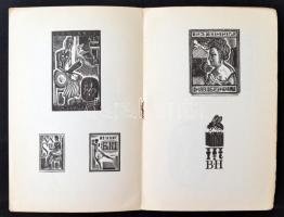 1965-69 Moszkvai kiadású ex libris témájú apró nyomtatványok orosz nyelven, 9db, sok illusztrációval...