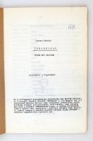 Csurka István: Versenynap - Dráma két részben, cca 1980, Szerzői Jogvédő Hivatal - Színházi Osztály....