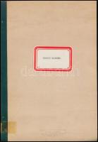 Karinthy Ferenc: Hosszú weekend - Színmű három felvonásban, cca 1975, Szerzői Jogvédő Hivatal - Szín...