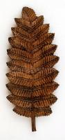 Bronz leveles tálka, jelzés nélkül, 32×12 cm