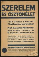 Szerelem és ösztönélet - Az emberismeret különszáma. Bp, 1936. II. évf. 3. szám, Szathmáryné Bánó Vilma. 103+(1) p. Kiadói papírborítóban.