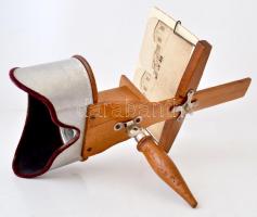 cca 1905 The Mercury Stereoscpe, American Stereoscopic Co. sztereokép nézegető, 30x18 cm