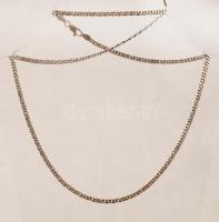 Ezüst nyaklánc, Ag., nettó:15,1r., jelzett, 56cm / Silver necklace, net, Ag.. 15,6 g, marked, 56cm