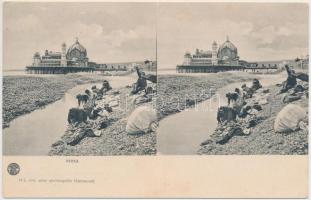 16 db régi, megíratlan olasz és francia sztereo képeslap / 16 unused pre-1945 stereo postcards from ...