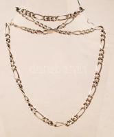 Ezüst nyaklánc, Ag., nettó:21,8r., jelzett, 60cm / Silver necklace, net, Ag..21,8 g, marked, 60cm