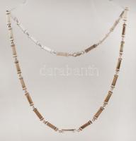 Ezüst glides nyaklánc, Ag., nettó:28,9r., jelzett, 50cm / Silver necklace, net, Ag..28,9 g, marked, 50cm