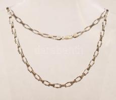 Ezüst, ívelt négyszög mintás nyaklánc, Ag., nettó:25,7r., jelzett, 42,5cm / Silver necklace, net, Ag..25,7 g, marked, 42,5cm