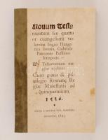 Pesthy-Pesti Gábor, Gábriel: Biblia - Újszövetség Novum Testamentum seu quattour euangelioru[m] volumina lingua Hungarica donata Gabriele Pannonio Pesthino Interprete. Bp, 1895, MTA. A 16. századi eredeti kiadás betűhív újrakiadása. Iniciálékkal és metszetettekkel gazdagon illusztrálva. Pótolt gerinc, jó állapotban.Ritkaság!