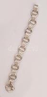 Ezüst "félkörös" karlánc, Ag., nettó: 34,2gr., jelzett, 20cm / Silver bracelet, Ag, net. 3...