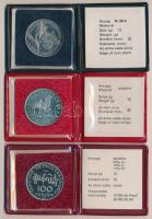 1981. 100Ft Ni "FAO" + 1983. 100Ft alpakka "Simon Bolivár" + 1984. 100Ft alpakka...