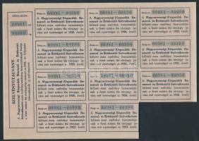 Budapest 1918. "Magyarországi Kisgazdák Beszerző és Értékesítő Szövetkezete" részvénye 100...