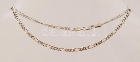 Ezüst figaró karlánc, Ag., nettó: 4,2gr., jelzett, 23,5cm /Silver bracelet, Ag, net. 4,2gr, marked, ...