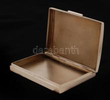 Ezüst dohányszelence, Ag., nettó: 82gr., jelzett, 8x6x1cm / Silver tobacco holder, Ag, net. 82gr, ma...