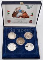 2000. "A Magyarok Államalapításának 1000 Éves Évfordulója Emlékére" 5db klf Ag emlékérem: ...