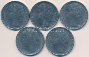 Olaszország 1957-1963R 100L acél (5x) T:2 Italy 1957-1963R 100 Lire stainless stell (5x) C:XF
Kraus...
