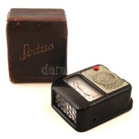 Gossen Sixtus, Version 3	 fotoelektromos (szeléncellás) megvilágításmérő bőrtokban  / vintage exposure meter