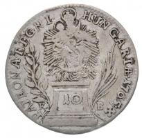 1765K-B 10kr Ag "Mária Terézia" (3,7g) T:2-,3
Huszár: 1717., Unger II.: 1250