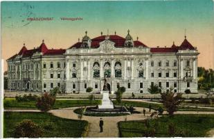 Rimaszombat, Rimavska Sobota; vármegyeháza / county hall (vágott / cut)