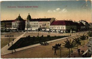 Kolozsvár, Cluj; Mátyás király tér / square (EB)