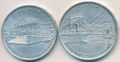 1956. 10Ft Ag + 20Ft Ag "10 éves a Forint" T:2
Adamo EM4, EM5