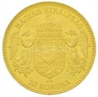1911KB 10K Au "Ferenc József" (3.41g/0.900) T:2 kis ph.
Hungary 1911. 10 Korona Au "...