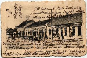 Jászberény, Apponyi tér, Pecsenyánszki Nándor üzlete, Vértes Adolf könyvnyomdája, Weisz Ignácz cipő raktára; kiadja Vértes Adolf (b)