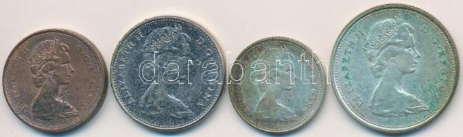 Kanada 1967. 1c Br + 5c Ni + 10c Ag + 25c Ag T:2 patina
Canada 1967. 1 Cent Br + 5 Cents Ni + 10 Ce...