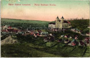 Máriaradna, Radna; a Máriaradnai kegytemplom / church (vágott / cut)