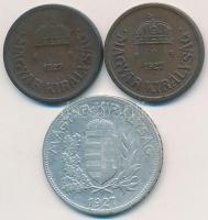 1927. 2f Br (2x) + 1P Ag T:1-,2,2-
Adamo P2,P6