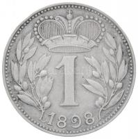 Liechtenstein 1898. 1K Ag "II. János herceg" próbaveret, csak 125db! (5g) T:2 kis ph. / 
...