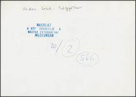 cca 1955 Vadas Ernő (1899-1962): Csőgyárban, pecséttel jelzett hiteles másolat az eredeti fényképről...