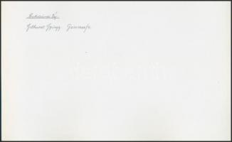 cca 1975 Gebhardt György (1910-1993): Szekszárdi táj, feliratozott, aláírt vintage fotóművészeti alk...