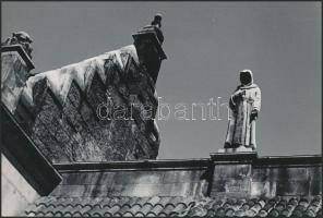 cca 1975 Gebhardt György (1910-1993): Téli csend, 2 db vintage fotóművészeti alkotás (az egyik aláír...