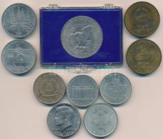 Vegyes: Mongólia 1971. 1T Al-Br (2x) + Szovjetunió 1978. 1R Cu-Ni-Zn + 1980. 1R Cu-Ni + NDK 1969. 5M...