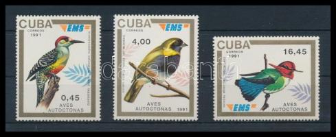 Birds 3 stamps, Madarak 3 érték