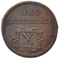 1705. X Poltura Cu "II. Rákóczi Ferenc" (8,20g) ki. T:2 /  Hungary 1705. X Poltura Cu &quo...